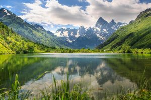 Отпуск в горах Домбая - Кара кель туман